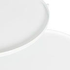 Kate and Laurel Ulani Modern Nesting Side Table, Set of 2, White, Sophisticated Glam End Tables for Storage and Display