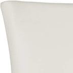 SAFAVIEH Home Collection - Lester White Faux Leather Dining Chair, Nailhead Trim, Modern Transitional Accent Seating (MCR4709N)