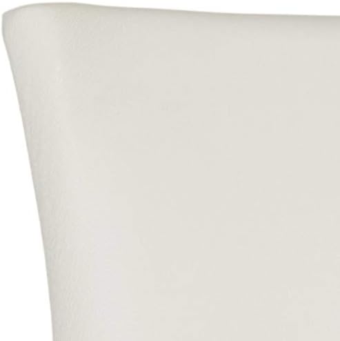 SAFAVIEH Home Collection - Lester White Faux Leather Dining Chair, Nailhead Trim, Modern Transitional Accent Seating (MCR4709N)