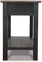 Signature Design by Ashley Tyler Creek Farmhouse Console Table, 2 Drawers | Behind couch table, Solid and engineered wood and veneers, 22-inch deep display shelf, Farmhouse sofa table