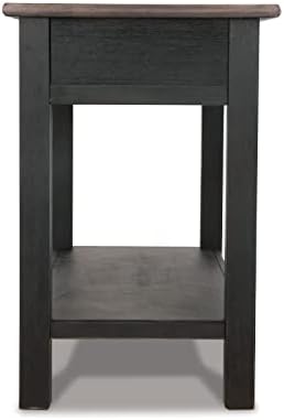 Signature Design by Ashley Tyler Creek Farmhouse Console Table, 2 Drawers | Behind couch table, Solid and engineered wood and veneers, 22-inch deep display shelf, Farmhouse sofa table