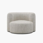 Acanva Mellow Tight Curved Back Accent Chair, Velvet Sofa
