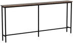 CAPHAUS 63” Narrow Long Console Table for Entryway, Classic Design Sofa Living Room, Skinny Table, Entrance Hallway, Plant Décor Rustic Oak 63-Inch