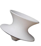 Modern Red Fiberglass 360° Swivel Gyro Spun Chair, Indoor/Outdoor Use, Stylish Design, 220 lbs Capacity, Perfect for Home & Patio Decor(White)