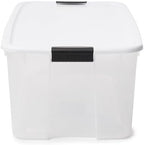 Sterilite Ultra Latch Box with Lids for Home and Office, 116 Quart, 8-Pack | Heavy-Duty and Stackable Plastic Containers with Latches for Closet, Cabinet, Bedroom, Bathroom and Dorm Room Organization