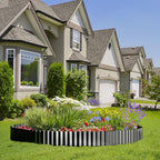 Land Guard Metal Landscape Edging, 6" x 50 ft (2-Roll Pack) – Flexible Black Garden Border