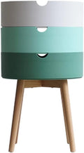 Telephone Table Bedroom Bedside Table Small Apartment Multi-Functional Living Room Rack Modern Minimalist Round Side Table Bedroom Storage Bedside Cabinet (Color (1)