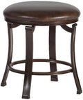 Hillsdale Furniture Hastings Backless Vanity Stool, Antique Brown