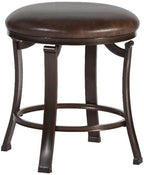 Hillsdale Furniture Hastings Backless Vanity Stool, Antique Brown