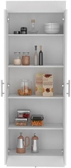 Clinton Pantry Cabinet Engineered Wood White
