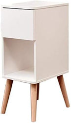 Telephone Table, Drawer Bedside Table/Sofa Side Table,Small Size Lockers,Telephone Side Table,2 Colors(White-15.74 * 11.81 * 29.56in