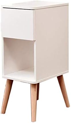 Telephone Table, Drawer Bedside Table/Sofa Side Table,Small Size Lockers,Telephone Side Table,2 Colors(White-15.74 * 11.81 * 29.56in