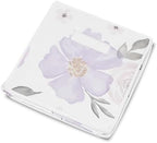 Sweet Jojo Designs Purple Watercolor Floral Girl Small Fabric Toy Bin Storage Box Chest For Baby Nursery or Kids Room - Lavender, Pink and Grey Shabby Chic Rose Flower