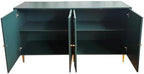 60" Modern Sideboard Buffet Accent Cabinet with Shelves Green
