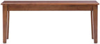 Boraam Shaker Bench, Walnut