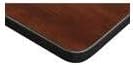 HomeStock Global Glam 42" Square Lounge Table Cherry/Black with 4 Nesting Chairs, Black - Ergonomic Breakroom Furniture Set for Staff Break Room, Tables & Chair, Breakroom Set