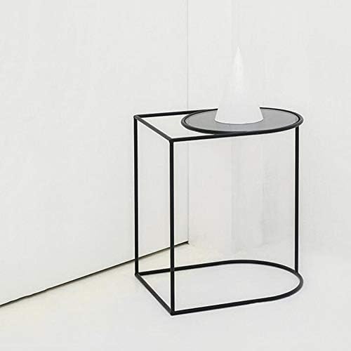 Telephone Table, Sofa Side End Table C Table Coffee Tables Telephone Tables Geometric Modern Glass and Metal Side End Table Stand