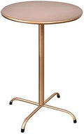 Telephone Table, Round Metal Coffee/Telephone/Bedside Table,Living Room Sofa Side Table,Removable Design,4 Metal Foot Base(Gold-15.74 * 21.65in