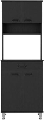 Tuhome Santoro 60 Pantry Cabinet with Double Doors, Adjustable Shelves, Versatile Storage for Kitchen, Dining, and Utility Rooms