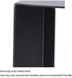 Telephone Table, Black Sofa Side End Tables Living Room,C Shaped End Table,Carbon Steel Telephone Tables,Snack Side Table for Sofa Couch and Bed(Color:Black,Size:15.7414.