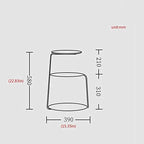 Telephone Table, End Table,Black Walnut Stainless Steel Titanium-Plated Side Table,Multi-Functional Small Side Table,Sofa Side Table,Telephone Desk,3-Layer Coffee Table
