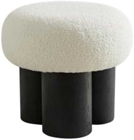 White Lamb Wool seat, Barrel PVC Pipe with Black ash Willow