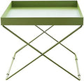 Telephone Table, Grass Green Metal Nightstand/End Table,Square Pallet Sofa Side Table,High and Narrow Entryway Table ，Telephone Table for Living Room,Bedroom and Off(Size