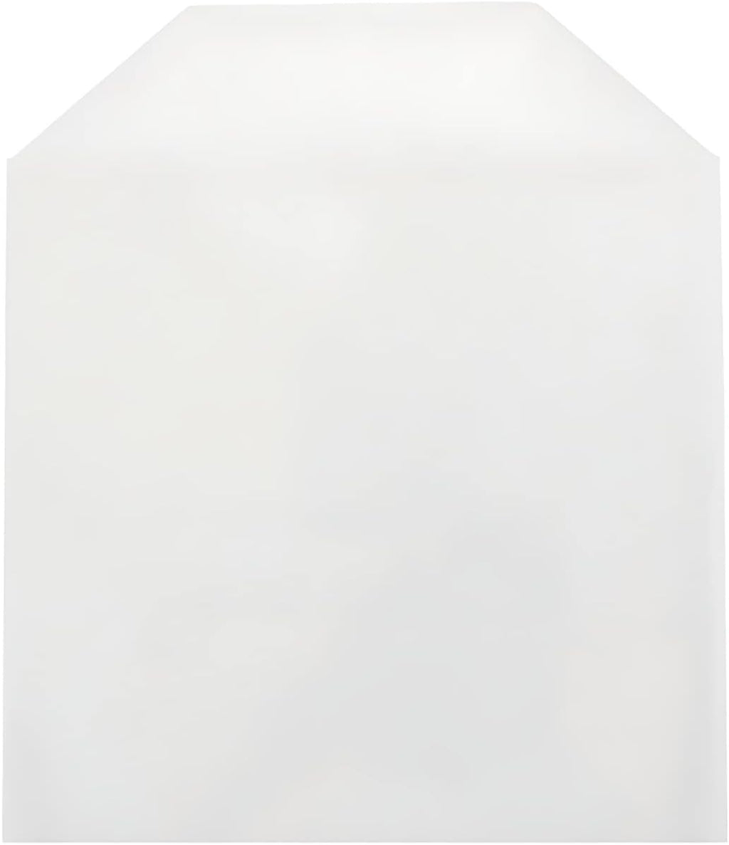Mediaxpo 100 CPP Clear Plastic Sleeve with Flap (No Stitches) (Pack of 100)
