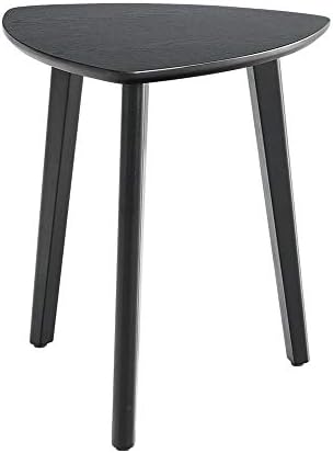 Telephone Table, Modern Triangular Sofa Side Table,Living Room Telephone Table,Ash Side/Accent Table -3 Legs (Color:Black,Size:17.5119.68in)