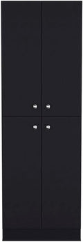 Pantry Cabinet Coahoma, Kitchen, Black