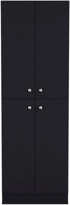 Pantry Cabinet Coahoma, Kitchen, Black