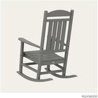 POLYWOOD Presidential Rocking Chair in Slate Grey