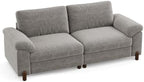 SITJOY Cloud Couch Sectional, 2 Seater Loveseat Chenille in Light Gray | Detachable and Washable Cover, Sectional Sofas for Living Room, Deep Seat Wide Couch