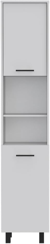 2-Piece Kitchen Set with Island and Pantry Cabinet | Includes 8 shelves and 2 drawers for organized storage