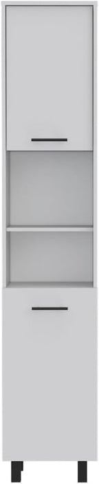 2-Piece Kitchen Set with Island and Pantry Cabinet | Includes 8 shelves and 2 drawers for organized storage