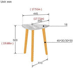 Telephone Table, Modern Triangular Sofa Side Table,Living Room Telephone Table,Ash Side/Accent Table -3 Legs (Color:Black,Size:17.5119.68in)