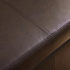 HUIMO Faux Leather Storage Ottoman Bench 50.3 Inch Extra Long PU Upholstered Bedroom Bench with Large Storage Space for The Living Room, Entryway, Bedroom Hold Up to 300lbs (Brown)