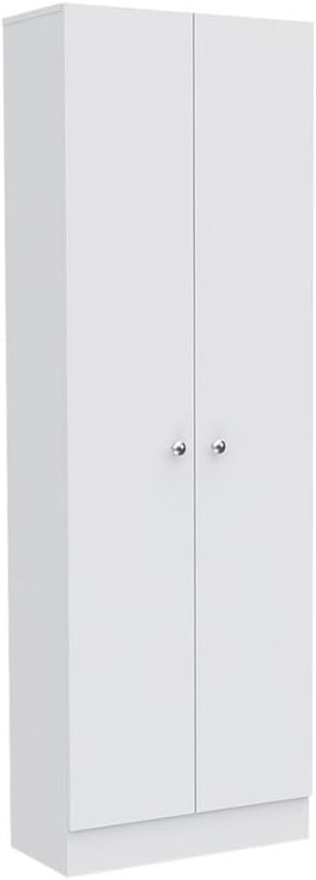 Home Square 2-Piece Set with Storage Pantry Cabinet & Two-Door Cabinet