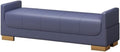 Modern Bed End Stool Bedroom Small Apartment Simple Nordic Fabric Living Room Armrest Sofa Shoe Bench Entryway(Blue)