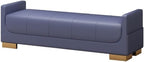 Modern Bed End Stool Bedroom Small Apartment Simple Nordic Fabric Living Room Armrest Sofa Shoe Bench Entryway(Blue)