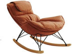 Leisure Single Sofa Rocker, Upgraded Breathable Glider with Removable Washable Seat Pad, Accent Chair for Bedroom Living Room & Small Space, Brown