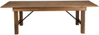Flash Furniture Hercules 96x40 in Folding Table | Commercial Grade, Foldable Locking Legs, Farmhouse, Rustic