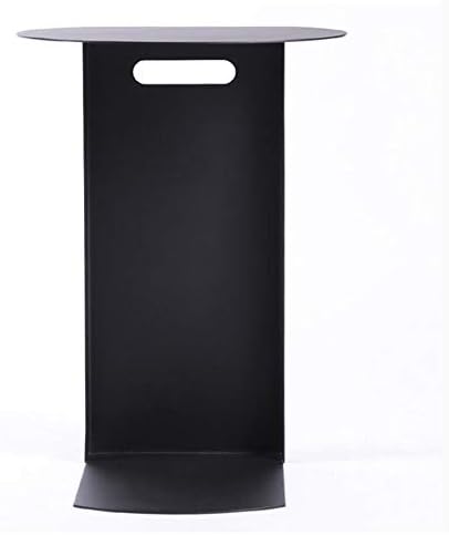 Telephone Table, Black Sofa Side End Tables Living Room,C Shaped End Table,Carbon Steel Telephone Tables,Snack Side Table for Sofa Couch and Bed(Color:Black,Size:15.7414.