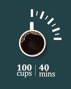120 Cups Coffee Urn - 18l(4.8 Gallon) Large Coffee Maker,Commercial Coffee Maker - Stainless Steel, Double-Wall Insulated, Quick Brewing - Ideal for Large Events