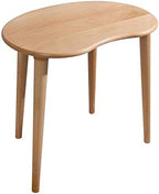 Telephone Table, Solid Wood Pea Shaped Side Table,Living Room Bedroom Furniture,Sofa Side End Table,Coffee Table/Telephone Table,Table Service Desk(Color:Wood,Size:23.621