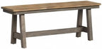 Liberty Furniture Industries Lindsey Farm Backless Bench, W48 x D14 x H18, Light Gray