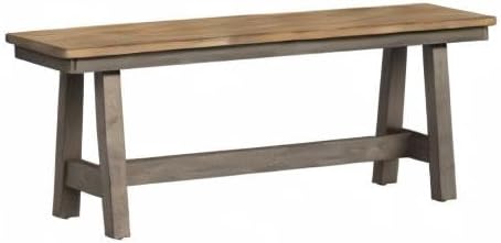 Liberty Furniture Industries Lindsey Farm Backless Bench, W48 x D14 x H18, Light Gray