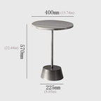 Telephone Table, Solid Wood Sofa Side Table Pedestal Tables Sofa & Console Tables Telephone Tables Round Living Room Side Table(Color:Wood Color,Size:15.7415.742