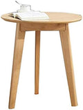 Telephone Table, Side Table,Small Round Table,Living Room Sofa Side Table,Snack Table,Terrace Coffee Table,Telephone Table,2 Sizes,2 Colors(Wood Color-25.59 * 23.62in
