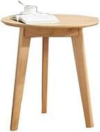 Telephone Table, Side Table,Small Round Table,Living Room Sofa Side Table,Snack Table,Terrace Coffee Table,Telephone Table,2 Sizes,2 Colors(Wood Color-25.59 * 23.62in